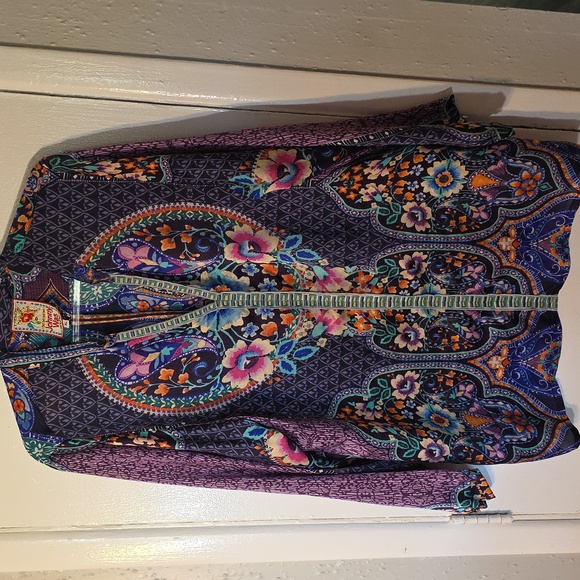 Johnny Was Houstein Silk Tunic XL - Picture 1 of 11